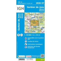 Gerbier-de-Jonc /Mézenc / Vivarais - Carte IGN 1 : 25 000