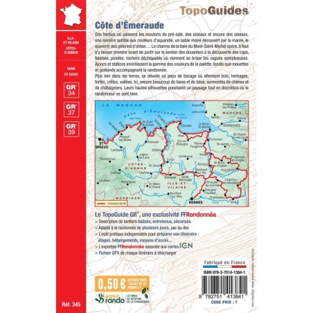 Côte d'Emeraude GR34 TopoGuide