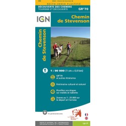 Chemin de Stevenson GR 70 - Carte IGN