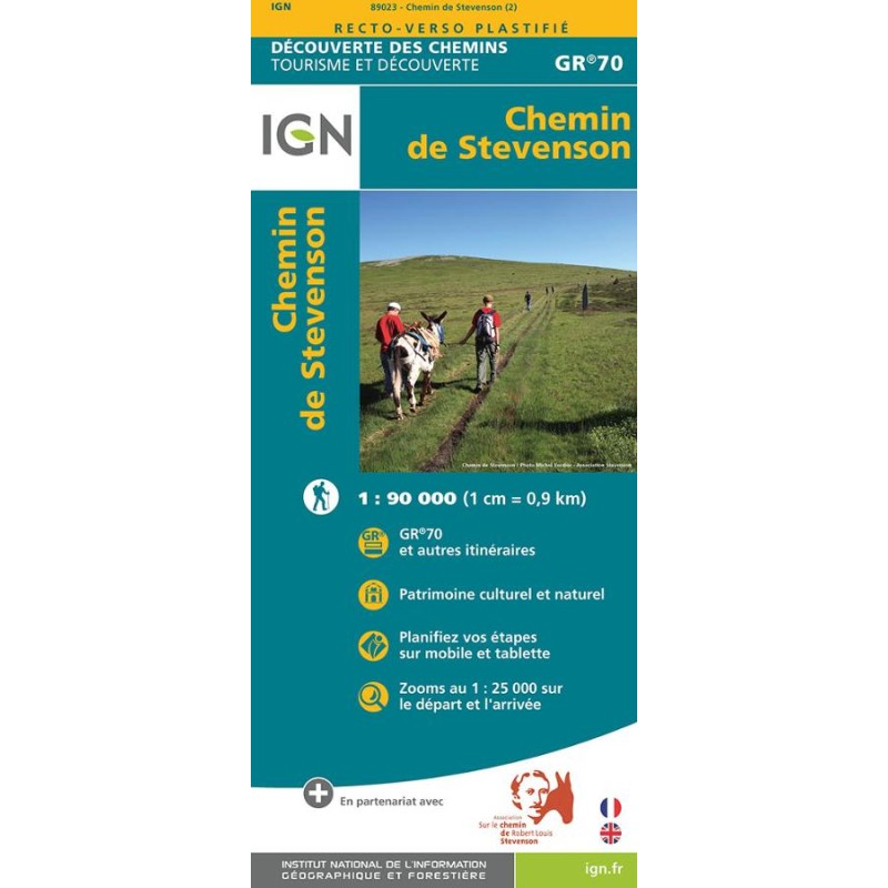 Chemin de Stevenson GR 70 - Carte IGN